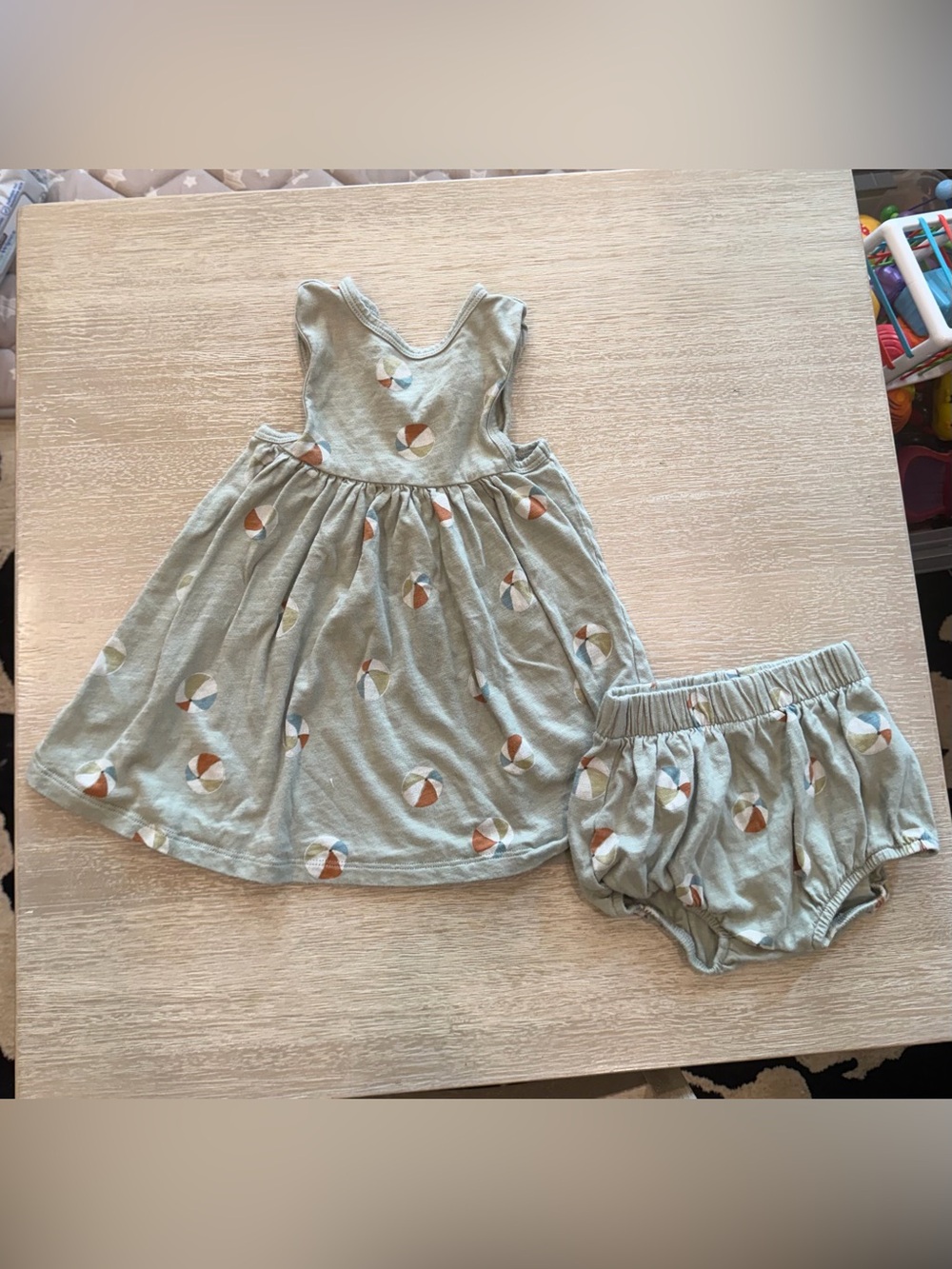Rylee & Cru Dress with Bloomers size 12-18 months